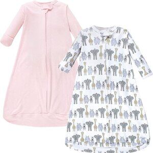 Hudson Baby Infant Girl Long-Sleeve Wearable Sleeping Sack Pink 3-9 months